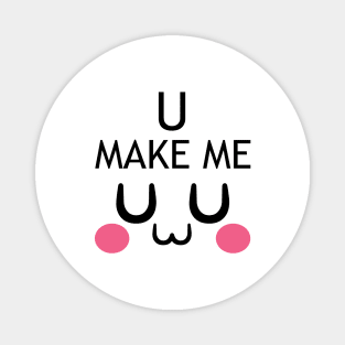 uwu cute face Magnet